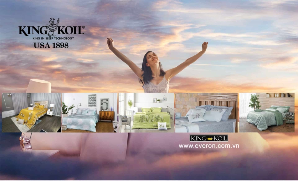Đệm lò xo EVERON, đệm lò xo Kingkoil nhập khẩu Hoa Kỳ