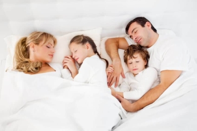 Family In Bed