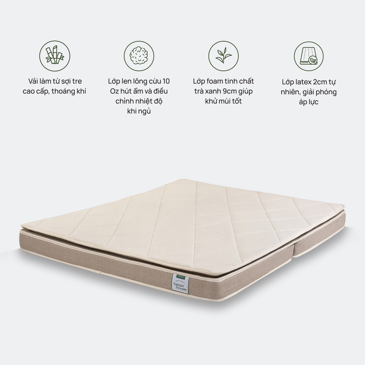 Đệm foam Artemis Nature Dream Original 2